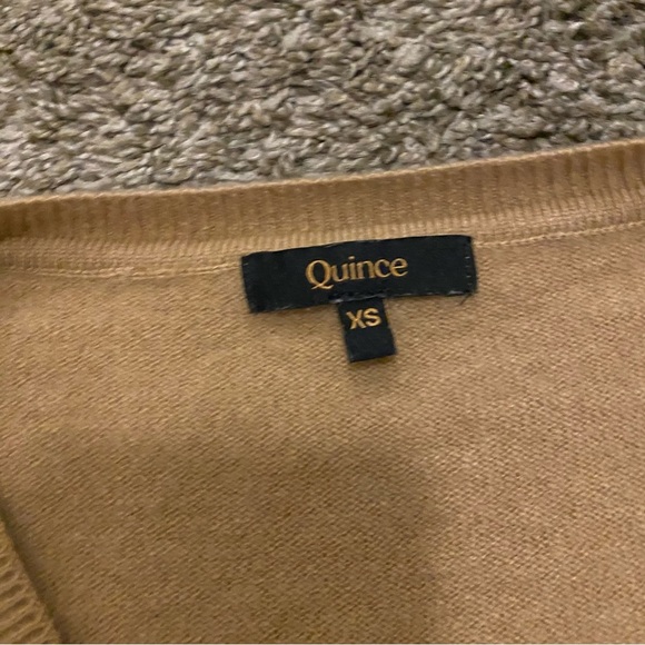 Quince 100% cashmere / Mongolian cashmere vneck sweater - Picture 3 of 7